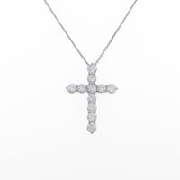 【リメイク】PT クロス ダイヤモンドネックレス