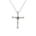 K10WG クロス ダイヤモンドネックレス
