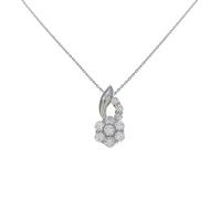 PT フラワー ダイヤモンドネックレス