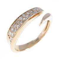 K18PG パヴェ ダイヤモンドリング