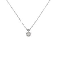 K18WG ダイヤモンドネックレス