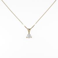 K18YG ソリティア ダイヤモンドネックレス