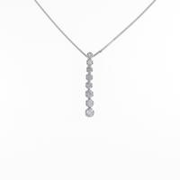 K18WG ダイヤモンドネックレス