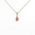 K18YG ルビーネックレス