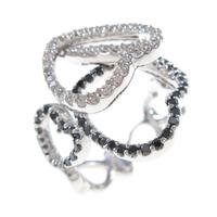 750WG ハート ダイヤモンドリング