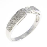 K18WG ダイヤモンドリング