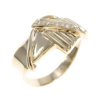 K18YG ダイヤモンドリング