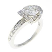 ティファニー リボン リング 0．72ct