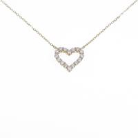 4゜C ハート ダイヤモンドネックレス