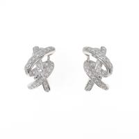 K18WG ダイヤモンドピアス