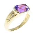 K18YG アメジストリング