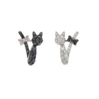 ポンテヴェキオ キャット ダイヤモンドピアス