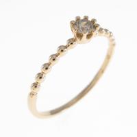 K18PG ソリティア ダイヤモンドリング