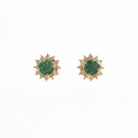K18YG エメラルドピアス