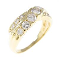 K18YG ダイヤモンドリング