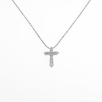 PT クロス ダイヤモンドネックレス
