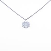 プラチナダイヤモンドネックレス 1．041ct・F・I1・GOOD