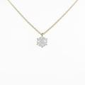 【リメイク】K18YG ダイヤモンドネックレス 0．650ct・J・SI2・GOOD