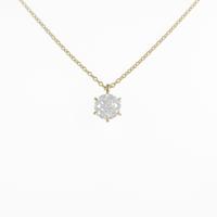 【リメイク】K18YG ダイヤモンドネックレス 0．650ct・J・SI2・GOOD