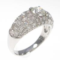 プラチナ ダイヤモンドリング 0．799ct・M・SI1・GOOD