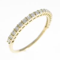 【リメイク】K18YG ハーフエタニティ ダイヤモンドリング