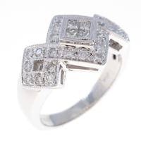 K18WG ダイヤモンドリング