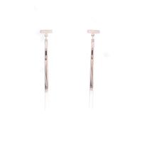 ティファニー Tワイヤー バー ピアス