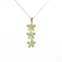 K18YG フラワー ダイヤモンドネックレス