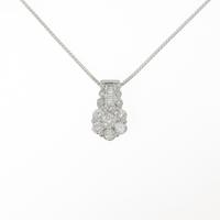 K18WG ダイヤモンドネックレス