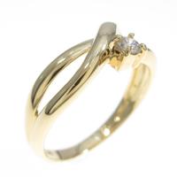 K18YG ダイヤモンドリング