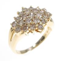 K18YG ダイヤモンドリング