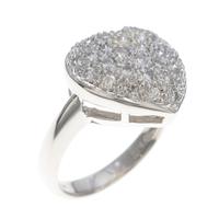 PT ハート パヴェ ダイヤモンドリング