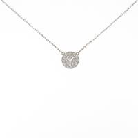 K18YG イニシャルY ダイヤモンドネックレス