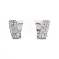 K18WG ダイヤモンドピアス