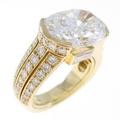 カルティエ ダイヤモンドリング 5．55ct・F・VVS2・オーバルカット