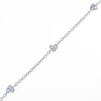 ポンテヴェキオ ハート ダイヤモンドブレスレット