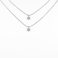 K18WG ダイヤモンドネックレス