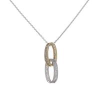 K18YG／K18WG 2WAY ダイヤモンドネックレス