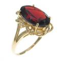 K18YG ガーネットリング