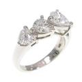プラチナダイヤモンドリング 1．180ct・E?F・SI1・ハートシェイプ