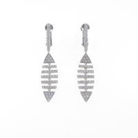 K18WG ダイヤモンドイヤリング