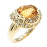 K18YG シトリンリング