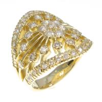 K18YG ダイヤモンドリング