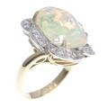 K18YG／K18WG オパールリング