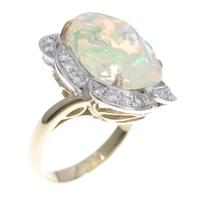 K18YG／K18WG オパールリング