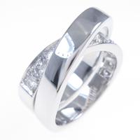 カルティエ パリ ハーフダイヤ リング