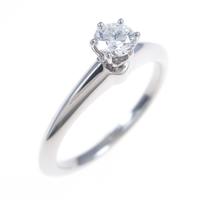 ティファニー クラシックソリティア リング 0．18ct・D・IF・3EXT