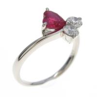 PT ハート ルビーリング