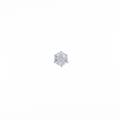 プラチナダイヤモンドピアス 0．303ct・G・SI1・3EXT 片耳