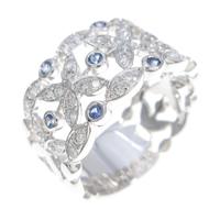 K18WG サファイヤリング